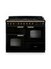 Gloss Black Antique Brass