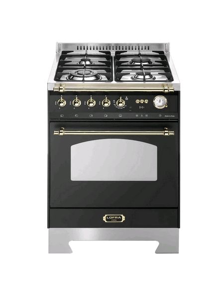 Matt Black With Brass Trim