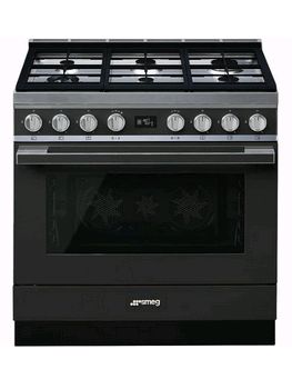 Smeg Portofino 90cm dual fuel range cooker