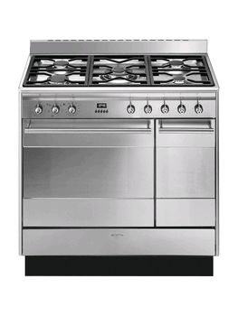 Smeg concert 90cm dual fuel range cooker